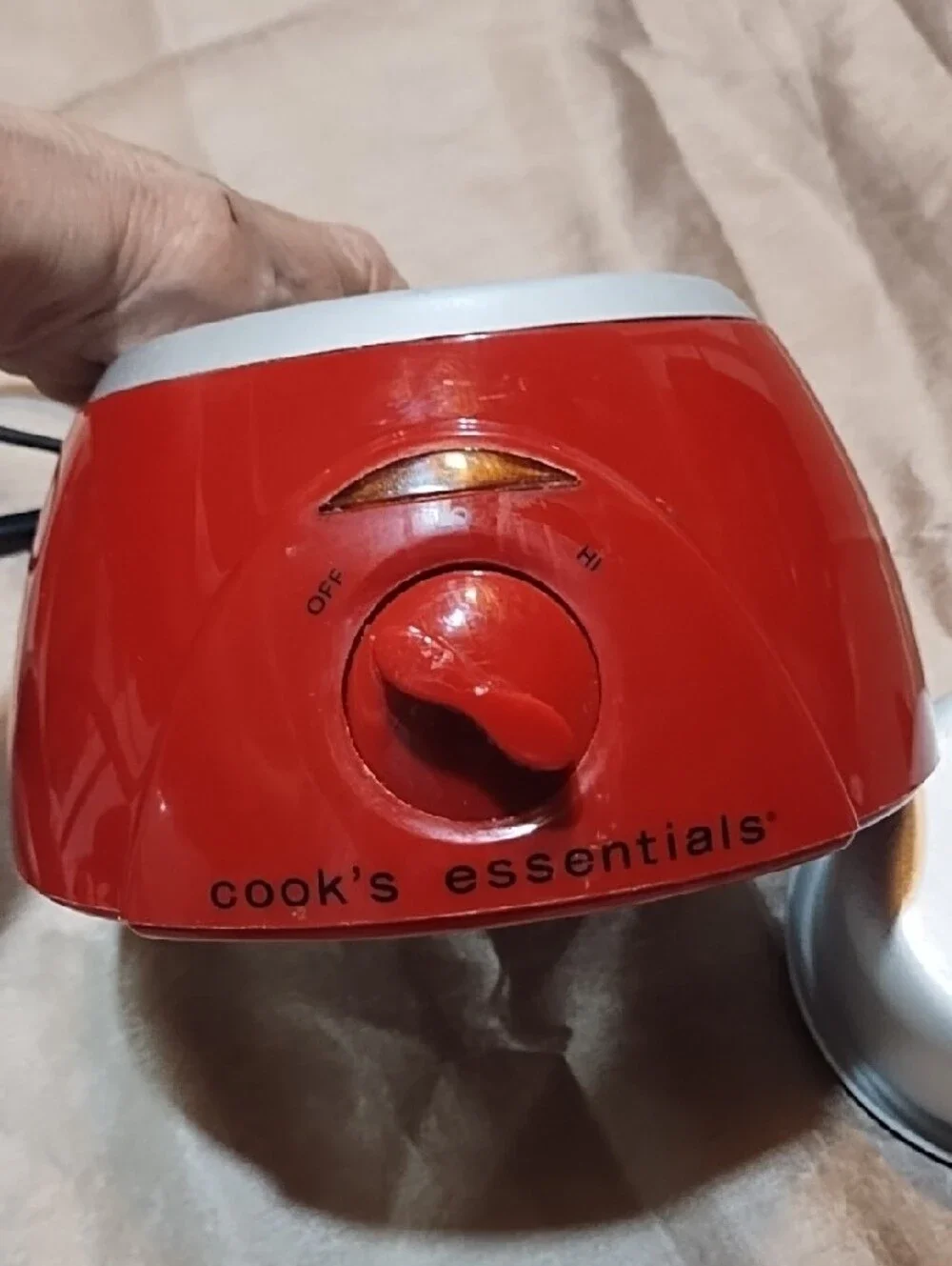 Red Chocolate Treat Maker Good Working Condition. A Few Scratches In Pics